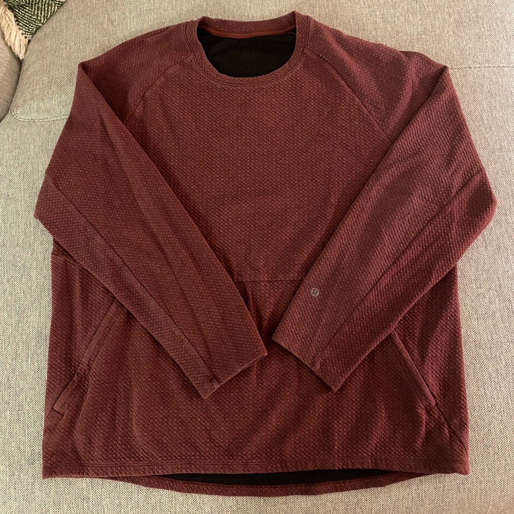 Lululemon At Ease Crewneck Sweatshirt - Maroon